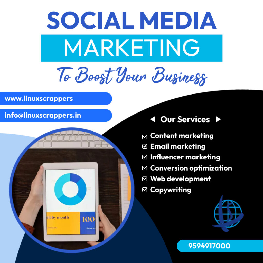 Social media marketing services flyer – Made with PosterMyWall