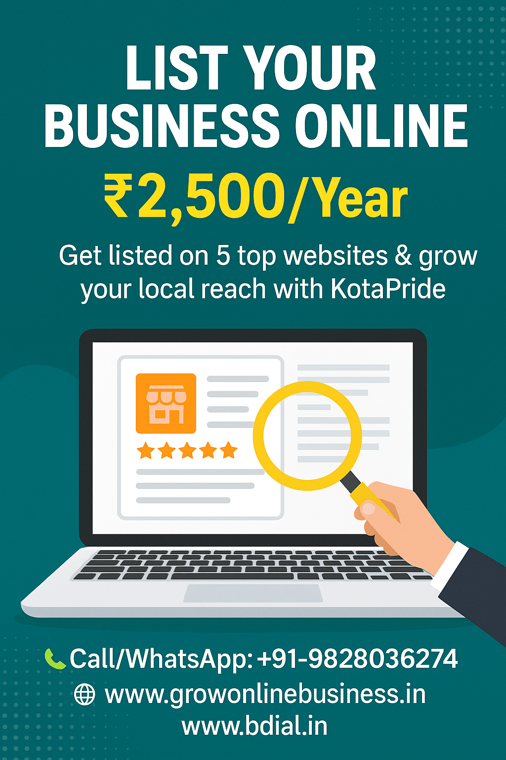 Online Listing Services-Rs.2500/ Year