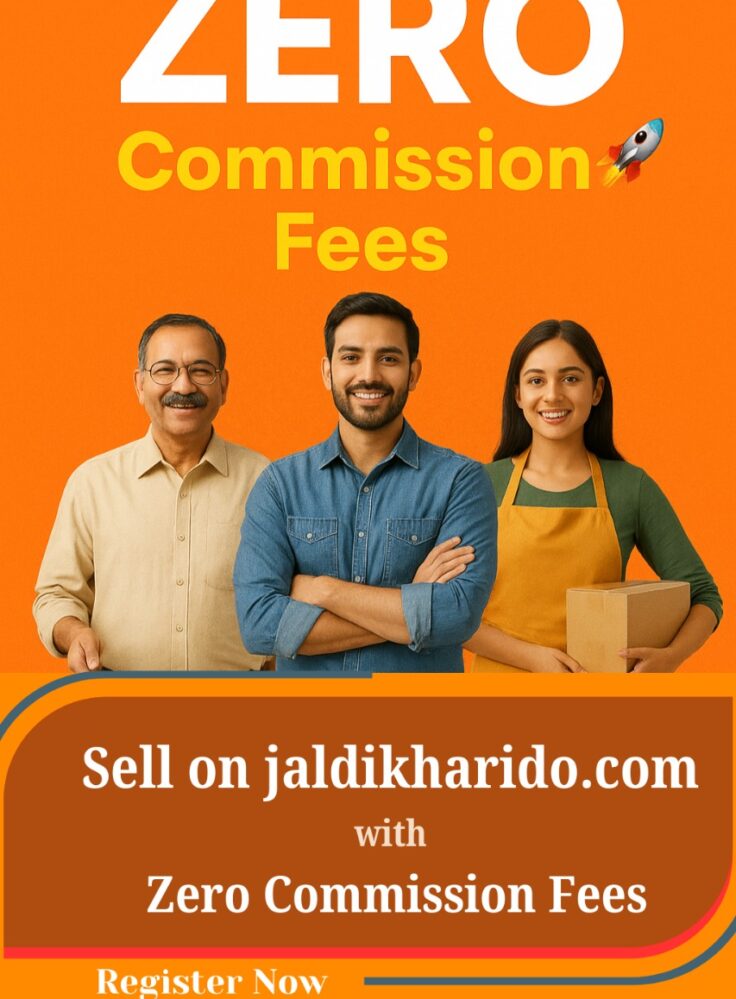 Sell online in India with zero commission on JaldiKharido.com