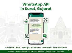 Get official WhatsApp API in Surat, Gujarat. Meta-approved API with AI chatbots for textile & diamond businesses.