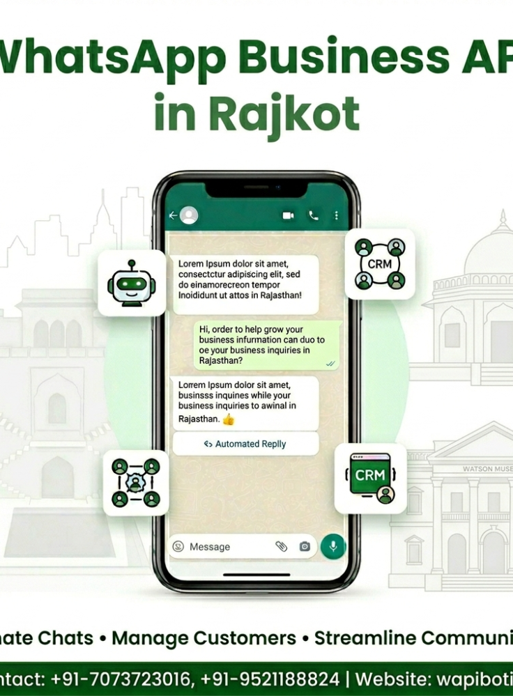 WapiBotix helps scale your business with official WhatsApp API in Rajkot—automate sales, manage chats, and support customers 24/7.