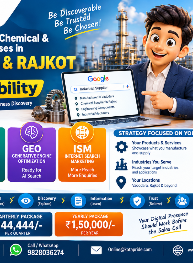 SEO and Digital Marketing Services for Manufacturing, Chemical and Engineering Companies in Vadodara and Rajkot